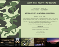 South Texas Hog Hunt at Smokin A Ranch 202//160